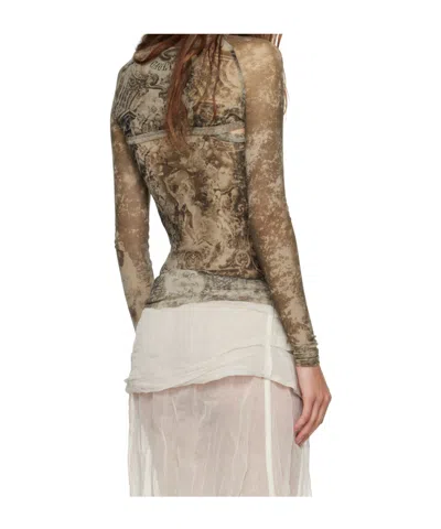 Jean Paul Gaultier The Médaillon Sleeves Top