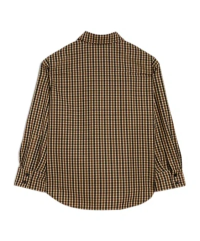 Jil Sander Wool Shirt In Brown