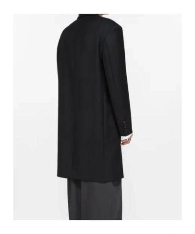 Acne Studios Single-breasted Wool Coat In Black