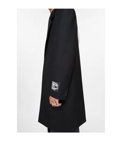 Acne Studios Single-breasted Wool Coat In Black