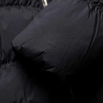 Duvetica Logo Hooded Cotton-padded Jacket In Black