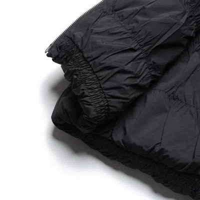 Duvetica Logo Hooded Cotton-padded Jacket In Black