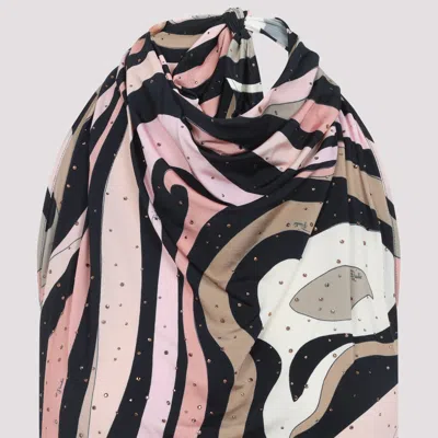 Pucci Marmo Print Halterneck Maxi Dress In Multi