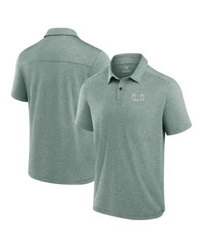Fanatics Men'sâ Green Miami Hurricanes Performance Polo Shirt In Green
