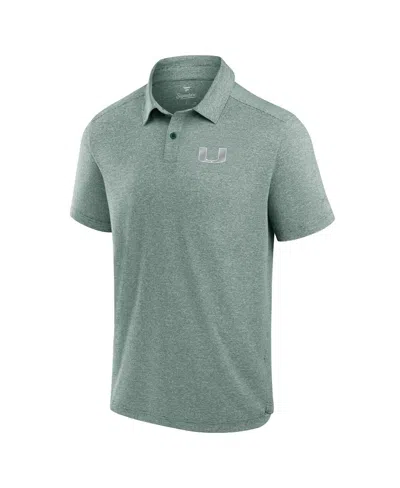 Fanatics Men'sâ Green Miami Hurricanes Performance Polo Shirt In Green