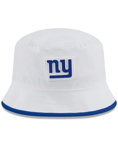 New Era Men's White New York Giants 2025 Nfl Training Camp Stretch Bucket Hat