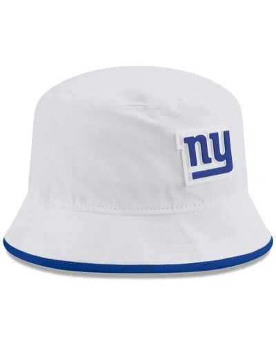 New Era Men's White New York Giants 2025 Nfl Training Camp Stretch Bucket Hat