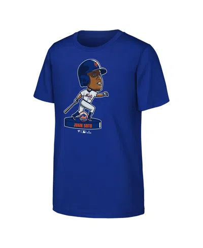 Fanatics Big Boys And Girls Juan Soto Royal New York Mets Bobble Head Player T-shirt In Blue