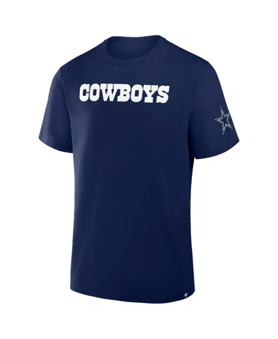 Fanatics Men's Navy Dallas Cowboys Option Route Legacy T-shirt In Blue