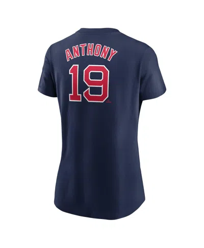 Nike Women's Roman Anthony Navy Boston Red Sox Fuse Name Number T-shirt