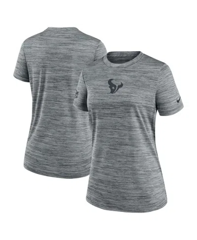 Nike Women's Gray Houston Texans Sideline Velocity Performance T-shirt
