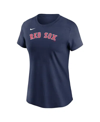 Nike Women's Roman Anthony Navy Boston Red Sox Fuse Name Number T-shirt