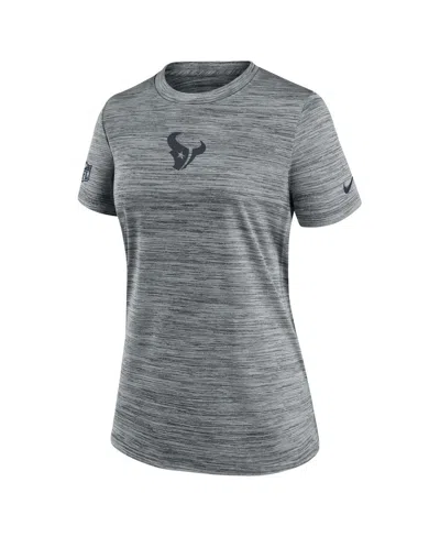 Nike Women's Gray Houston Texans Sideline Velocity Performance T-shirt