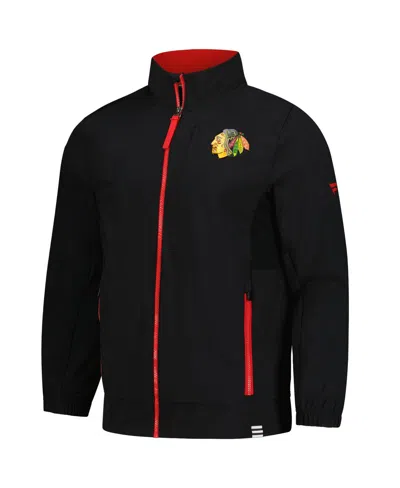 Fanatics Men's Black Chicago Blackhawks Authentic Pro Rink Coaches Full-zip Jacket In Black