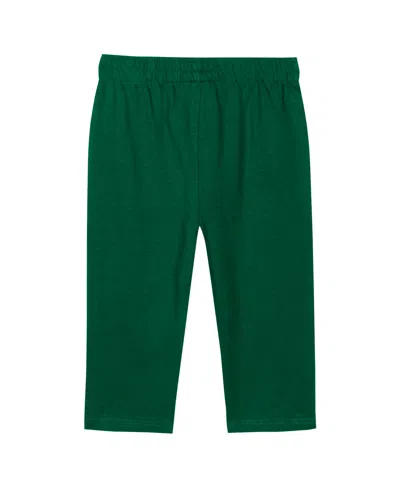 Outerstuff Baby Boys And Girls 2-piece Hunter Green Miami Hurricanes Double Up Long Sleeve Bodysuit And Pants S In Green