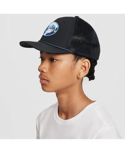 Nike Big Boys And Girls Black Rise Trucker Adjustable Hat In Black