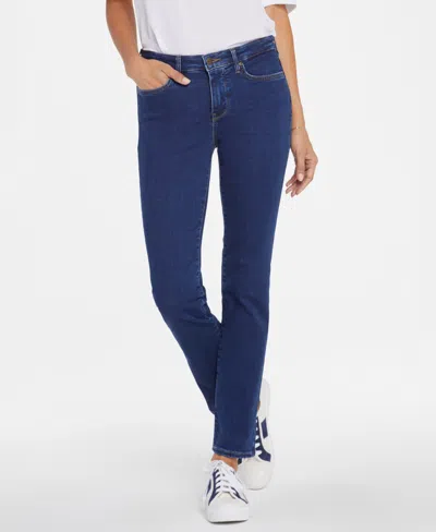 Nydj Petite Sheri Slim Pull On Jeans In Blue