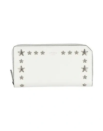 Jimmy Choo Woman Wallet Ivory Size - Calfskin