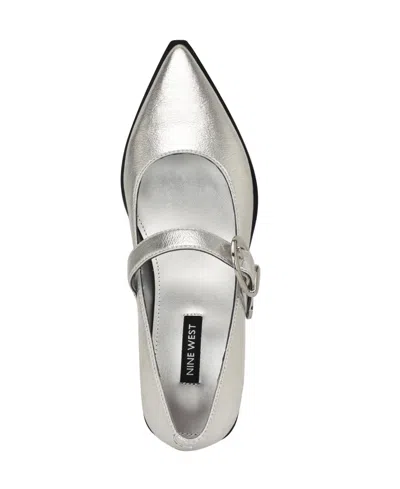 Nine West Women's Katrel Mary Jane Pointy Toe Flats