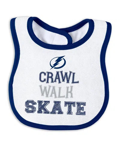 Wear By Erin Andrews Baby Boys And Girls Tampa Bay Lightning Sleep And Play Sleeper With Bib Set In Blue
