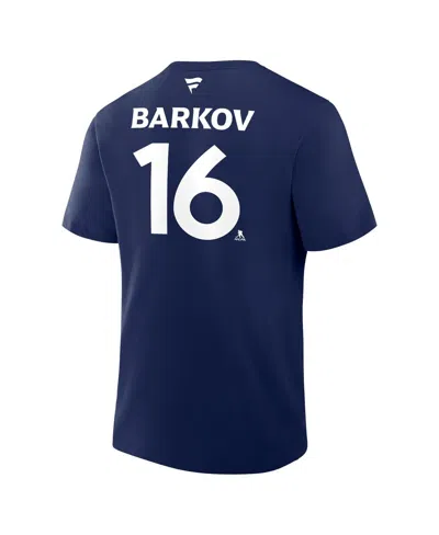 Fanatics Men's Aleksander Barkov Navy Florida Panthers 2025 Stanley Cup Champions Authentic Pro Name Number T In Blue