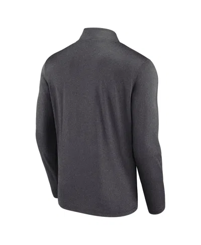 Logo Athletic Men's Heather Charcoal Philadelphia Flyers Head-to-head Quarter-zip Top