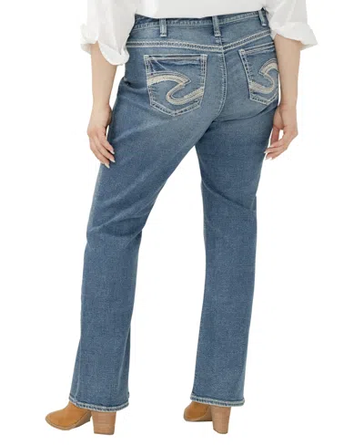 Silver Jeans Co. Plus Size Suki Mid Rise Curvy Fit Slim Bootcut Jeans
