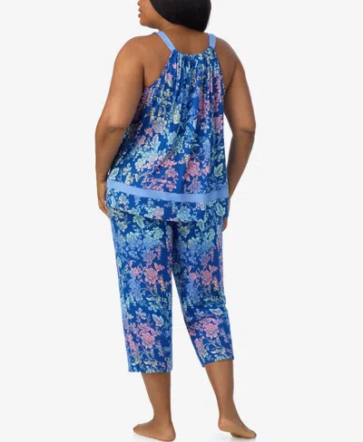 Ellen Tracy Plus Size Sleeveless Cropped Pajama Set