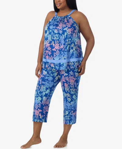 Ellen Tracy Plus Size Sleeveless Cropped Pajama Set