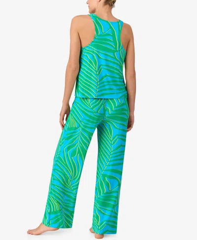 Sanctuary Women's Sleeveless Knit Long Flowy Pajama Set With Pockets