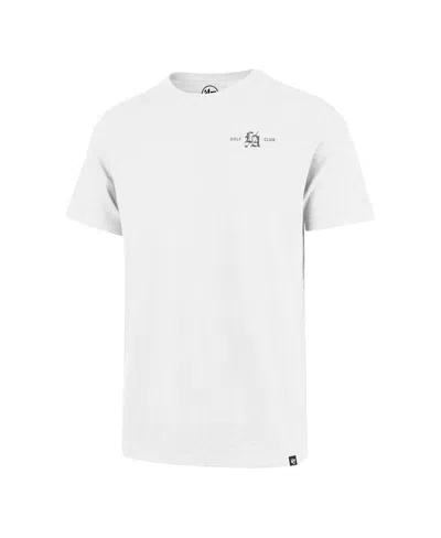 47 Brand Men's White Tgl Los Angeles Golf Club Backer Scrum T-shirt In Gray