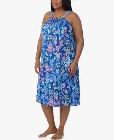 Ellen Tracy Plus Size Sleeveless Midi Nightgown