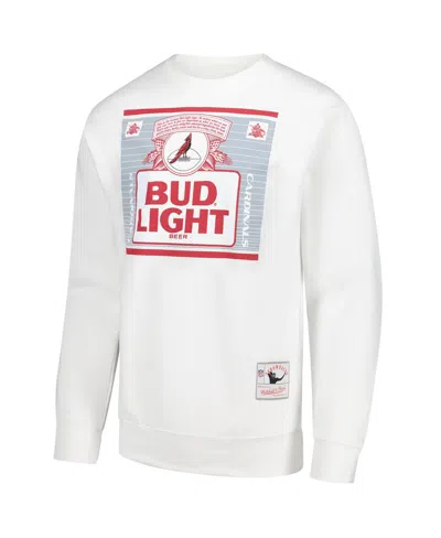 Mitchell & Ness X Bud Light White Atlanta Falcons The Crest Pullover Sweatshirt In White