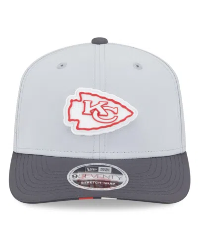 New Era Men's Gray/graphite Kansas City Chiefs 2025 Nfl Training Camp 9seventy Adjustable Hat