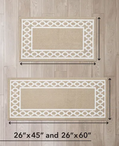 Jean Pierre New York Christine Trellis Border Tufted 2-pc. Runner Set