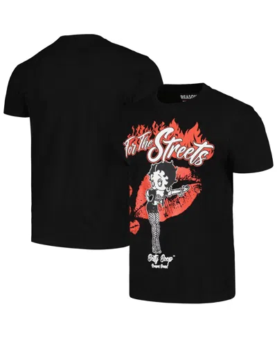 Reason Men's And Women's Black Betty Boop For The Streets T-shirt