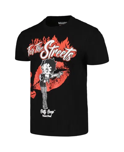 Reason Men's And Women's Black Betty Boop For The Streets T-shirt