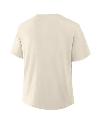 Fanatics Women's Cream Dallas Cowboys Trick Play Slub Boxy T-shirt