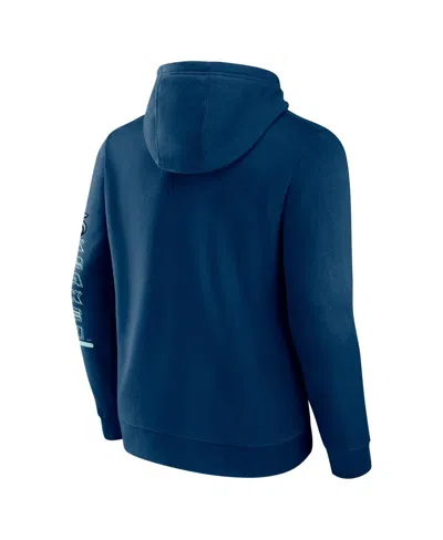 Fanatics Men's Deep Sea Blue Seattle Kraken Revolution Pullover Hoodie In Blue
