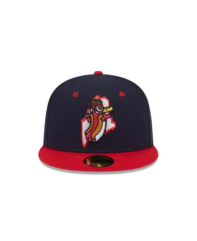 New Era Men's Navy Portland Sea Dogs Theme Nights 59fifty Fitted Hat