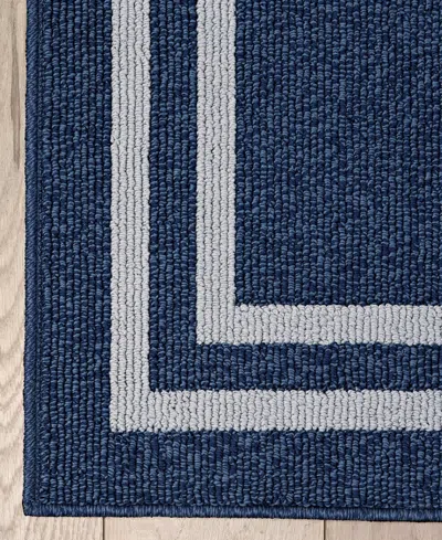 Jean Pierre New York Double Line Border Tufted Runner Rug, 30" X 144"