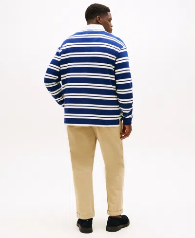 Tommy Hilfiger Authentic Striped Rugby Top In Blue