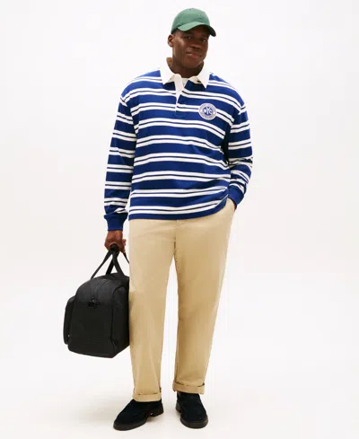 Tommy Hilfiger Authentic Striped Rugby Top In Blue