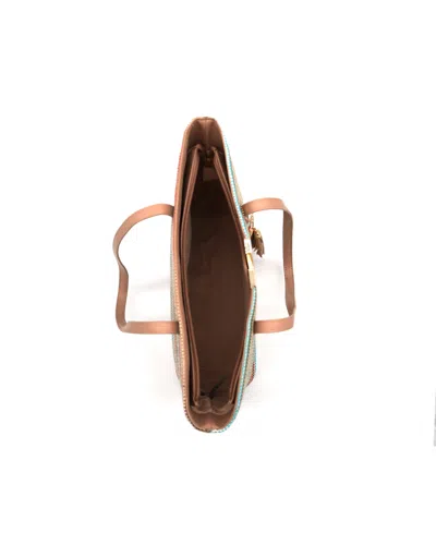 Like Dreams Liora Straw Striped Tote Bag