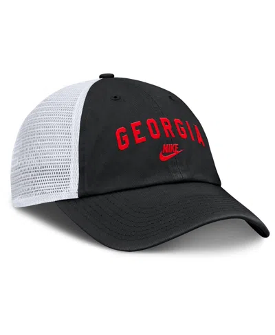 Nike Men's Black Georgia Bulldogs Club Legacy Adjustable Trucker Hat