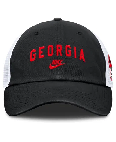 Nike Men's Black Georgia Bulldogs Club Legacy Adjustable Trucker Hat