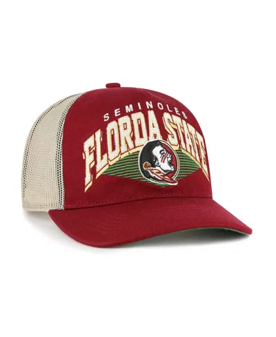 47 Brand Men's Garnet Florida State Seminoles Pomona Mesh Hitch Adjustable Trucker Hat