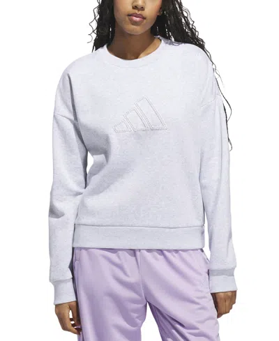 Adidas Originals Women's Faux-pearl Logo Crewneck Sweatshirt