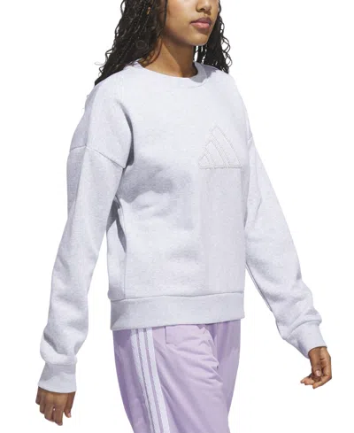 Adidas Originals Women's Faux-pearl Logo Crewneck Sweatshirt