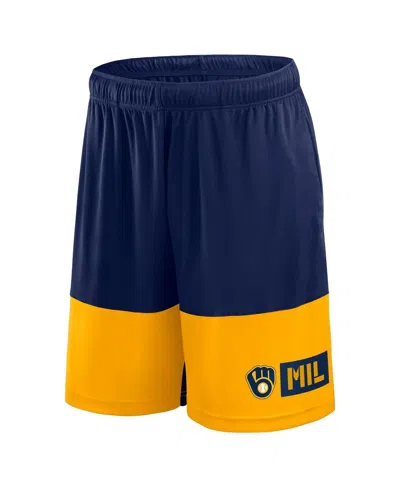Fanatics Men'sâ Navy Milwaukee Brewers Best Of The Best Shorts In Blue